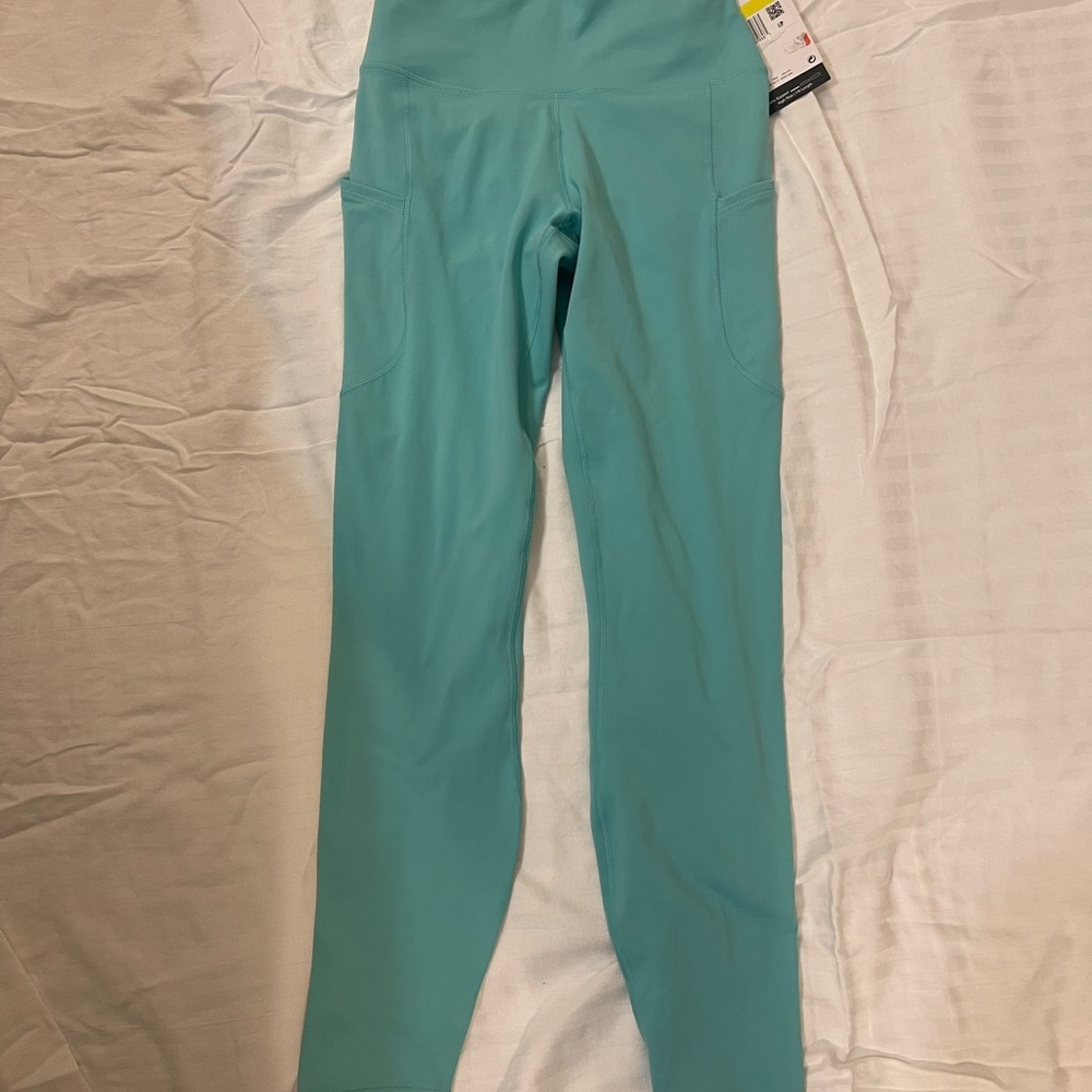 Nike Teal High-Rise Pocket Leggings